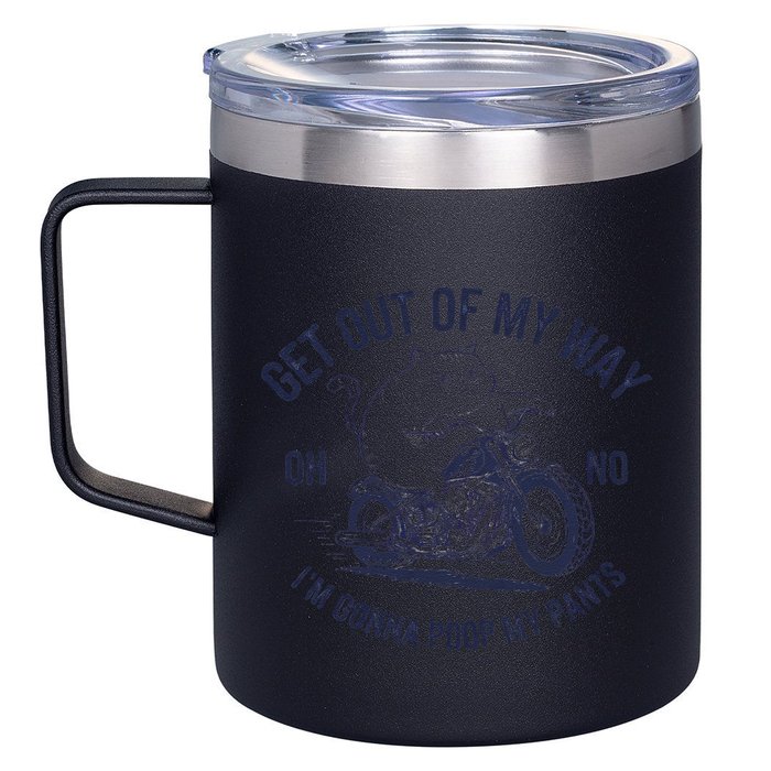 Get Out Of My Way Gonna Poop My Pants Funny Meme 12oz Stainless Steel Coffee Mug