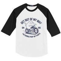 Get Out Of My Way Gonna Poop My Pants Funny Meme Baseball Sleeve Shirt