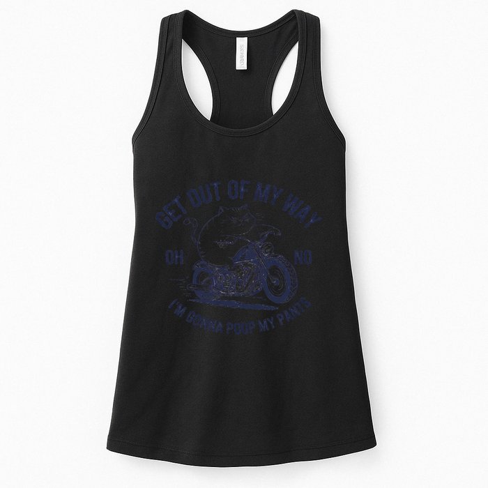 Get Out Of My Way Gonna Poop My Pants Funny Meme Womens Tank Top