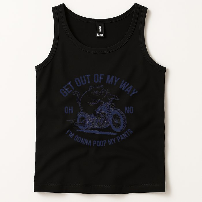 Get Out Of My Way Gonna Poop My Pants Funny Meme Tank Top