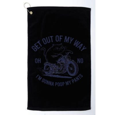 Get Out Of My Way Gonna Poop My Pants Funny Meme Golf Towel