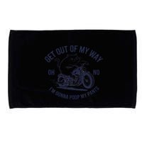 Get Out Of My Way Gonna Poop My Pants Funny Meme Microfiber Hand Towel