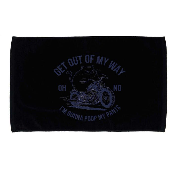 Get Out Of My Way Gonna Poop My Pants Funny Meme Microfiber Hand Towel