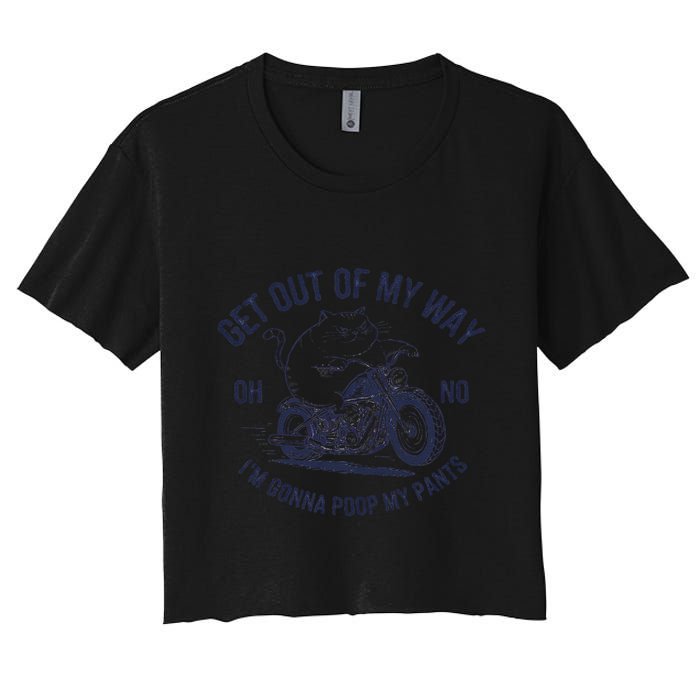 Get Out Of My Way Gonna Poop My Pants Funny Meme Crop Top