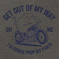 Get Out Of My Way Gonna Poop My Pants Funny Meme Cotton Canvas Backpack