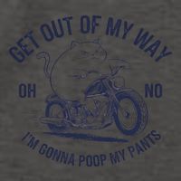 Get Out Of My Way Gonna Poop My Pants Funny Meme Vector Backpack