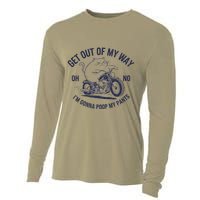 Get Out Of My Way Gonna Poop My Pants Funny Meme Cooling Performance Long Sleeve Crew