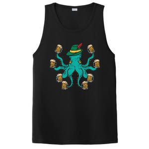 German Octopus Oktoberfest Funny Bavarian Festival PosiCharge Competitor Tank