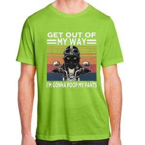 Get Out Of My Way Gonna Poop My Pants Funny Meme Cat Retro Adult ChromaSoft Performance T-Shirt