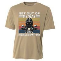 Get Out Of My Way Gonna Poop My Pants Funny Meme Cat Retro Cooling Performance Crew T-Shirt