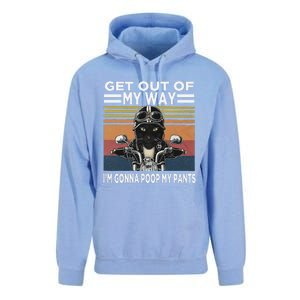 Get Out Of My Way Gonna Poop My Pants Funny Meme Cat Retro Unisex Surf Hoodie