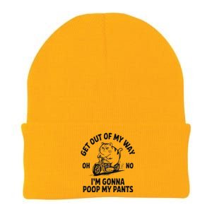 Get Out Of My Way Gonna Poop My Pants Knit Cap Winter Beanie