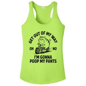 Get Out Of My Way Gonna Poop My Pants Ladies PosiCharge Competitor Racerback Tank