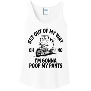 Get Out Of My Way Gonna Poop My Pants Ladies Essential Tank