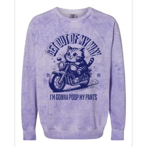 Get Out Of My Way Gonna Poop My Pants Funny Adult Humor Colorblast Crewneck Sweatshirt