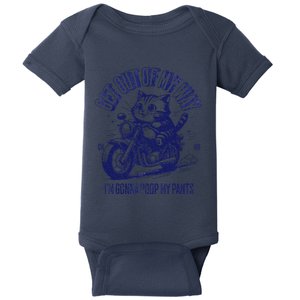 Get Out Of My Way Gonna Poop My Pants Funny Adult Humor Baby Bodysuit