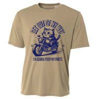 Get Out Of My Way Gonna Poop My Pants Funny Adult Humor Cooling Performance Crew T-Shirt