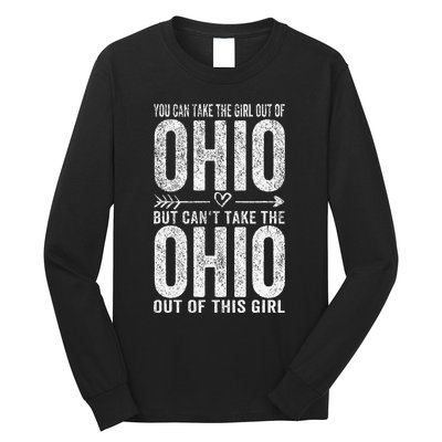 Girl Out Of Ohio Hometown Home Ohio Long Sleeve Shirt