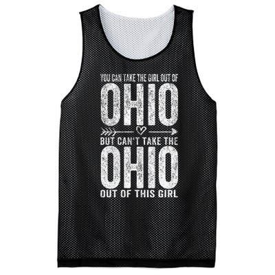 Girl Out Of Ohio Hometown Home Ohio Mesh Reversible Basketball Jersey Tank