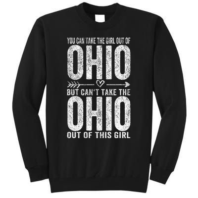 Girl Out Of Ohio Hometown Home Ohio Tall Sweatshirt