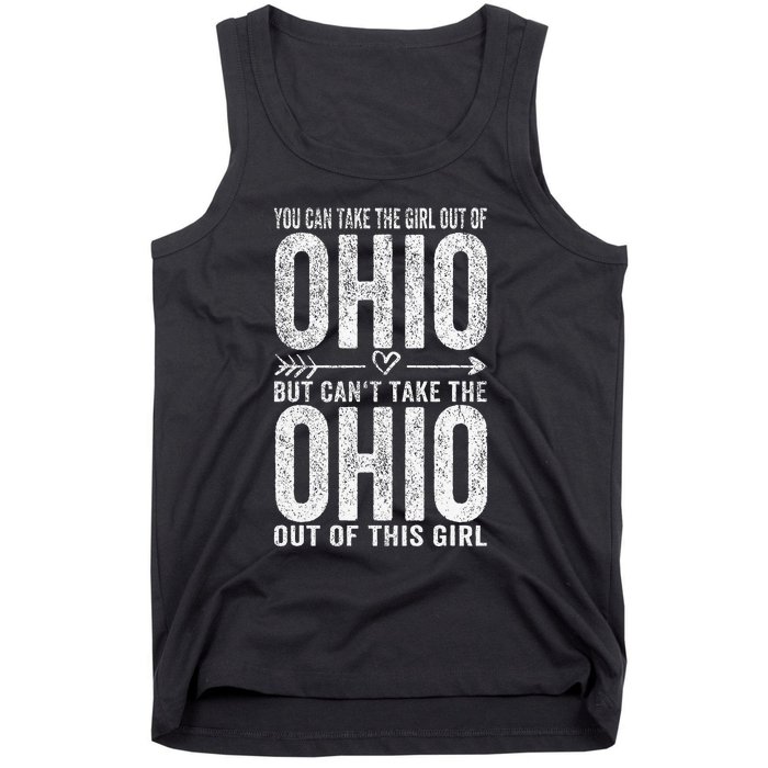 Girl Out Of Ohio Hometown Home Ohio Tank Top