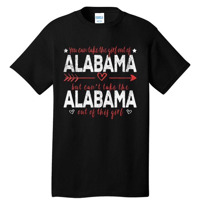 Girl Out Of Alabama Hometown Home Alabama Tall T-Shirt