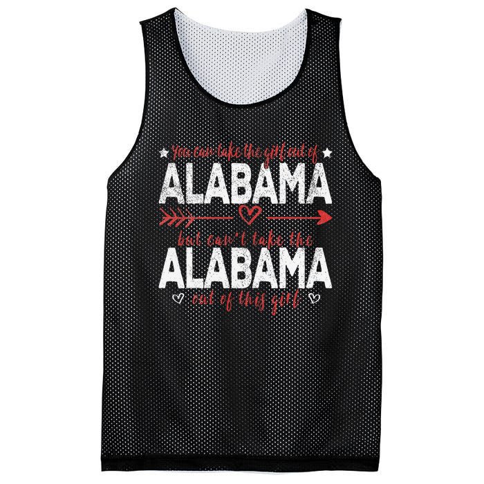 Girl Out Of Alabama Hometown Home Alabama Mesh Reversible Basketball Jersey Tank