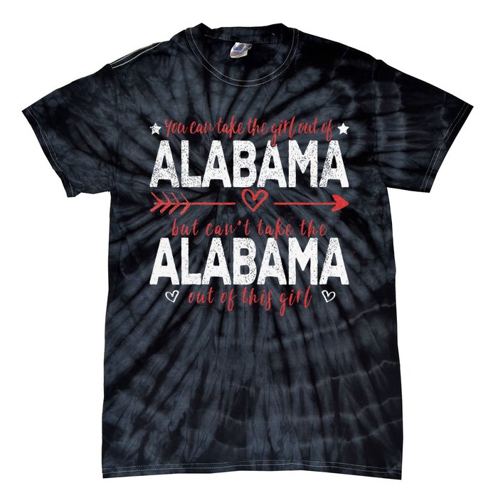 Girl Out Of Alabama Hometown Home Alabama Tie-Dye T-Shirt