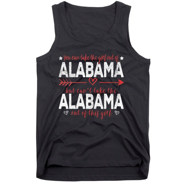 Girl Out Of Alabama Hometown Home Alabama Tank Top