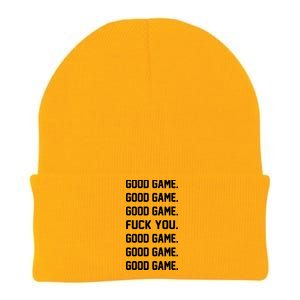 Good Game F You Knit Cap Winter Beanie