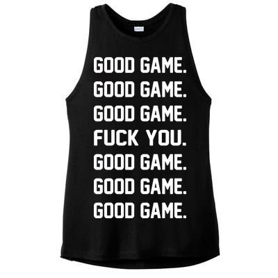 Good Game F You Ladies PosiCharge Tri-Blend Wicking Tank