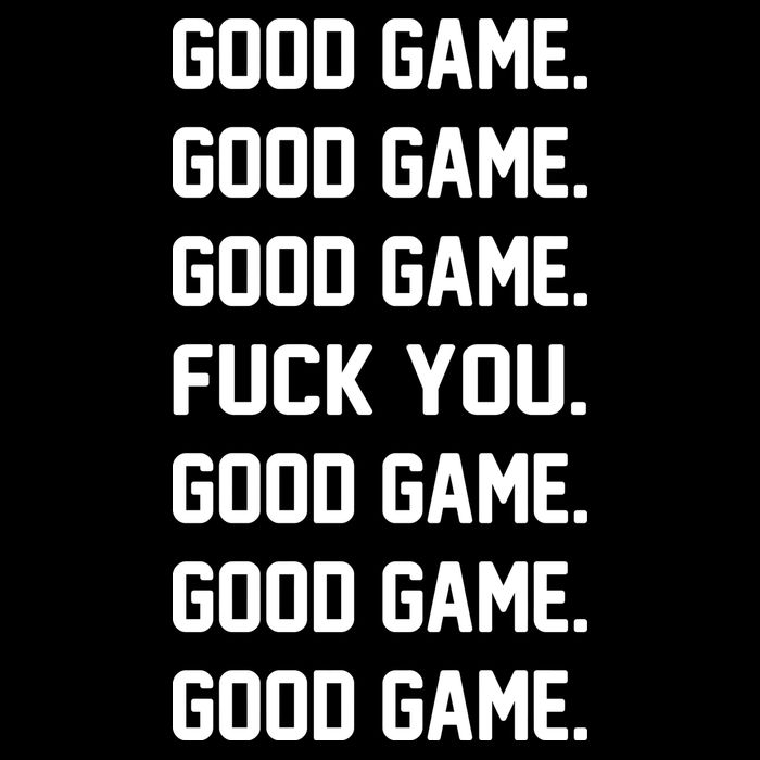 Good Game F You Youth Performance Sprint T-Shirt