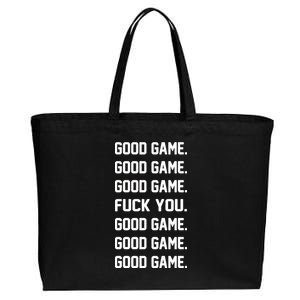 Good Game F You Cotton Canvas Jumbo Tote