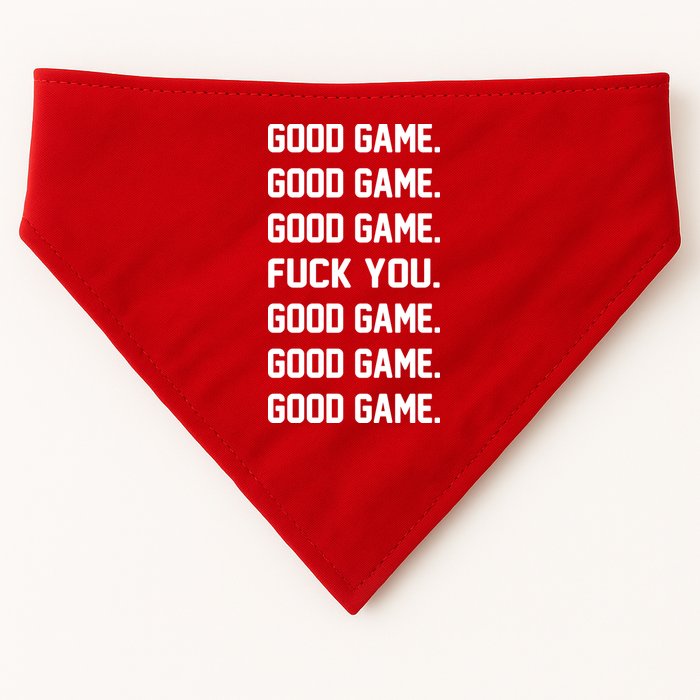 Good Game F You USA-Made Doggie Bandana