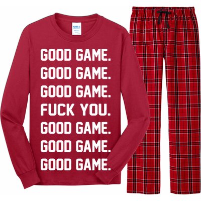 Good Game F You Long Sleeve Pajama Set