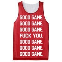 Good Game F You Mesh Reversible Basketball Jersey Tank