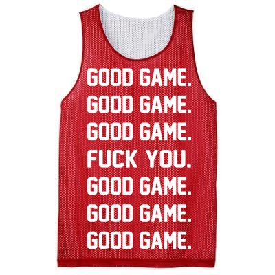 Good Game F You Mesh Reversible Basketball Jersey Tank