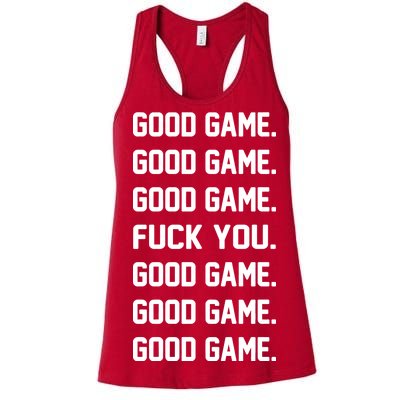 Good Game F You Women's Racerback Tank