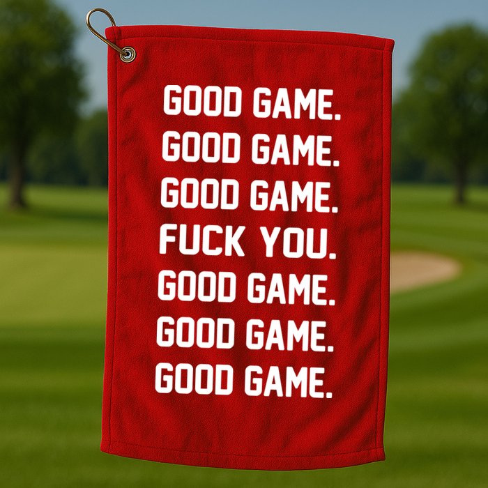 Good Game F You Golf Towel