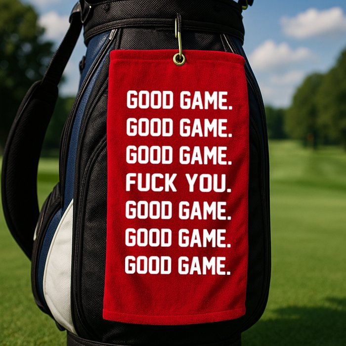 Good Game F You Golf Towel