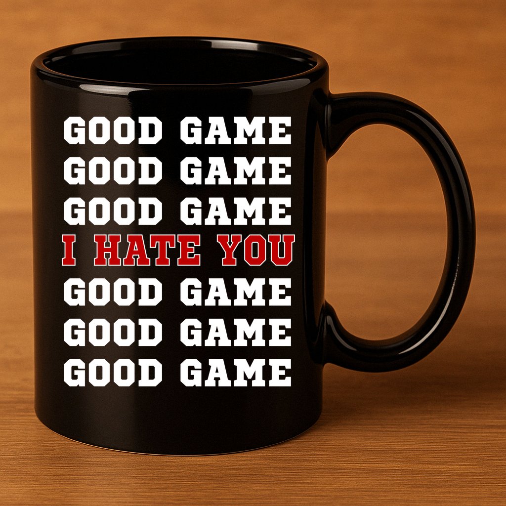 Good Game I Hate You 11oz C Handle Ceramic Mug