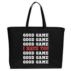 Good Game I Hate You Cotton Canvas Jumbo Tote