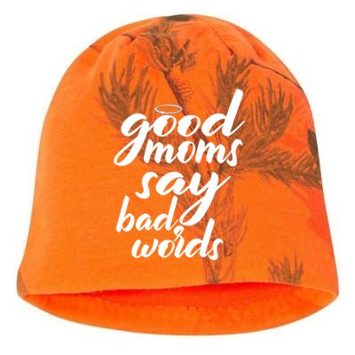 Good Moms Say Bad Words Kati - Camo Knit Beanie