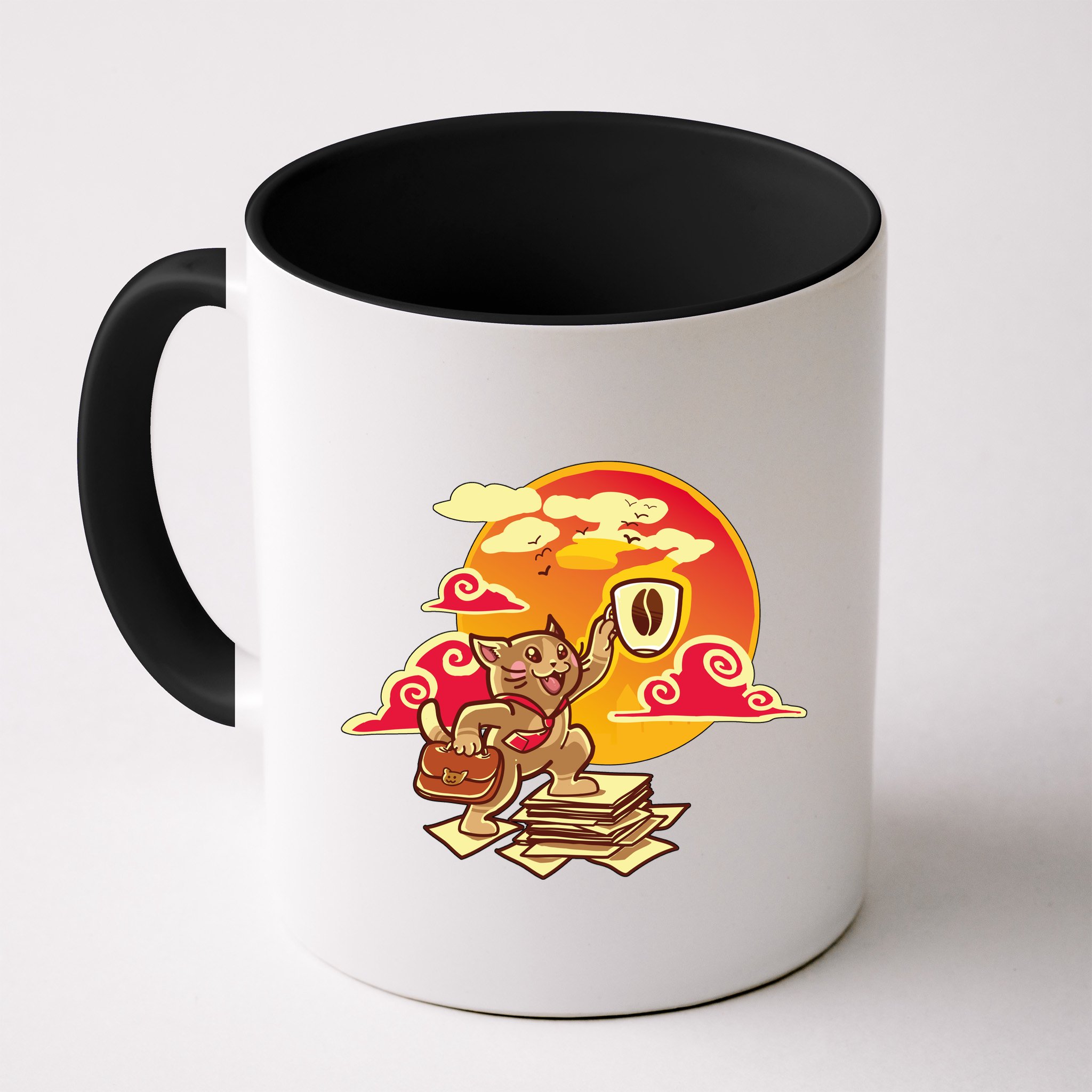 Good Mornign Coffe Cat Mug