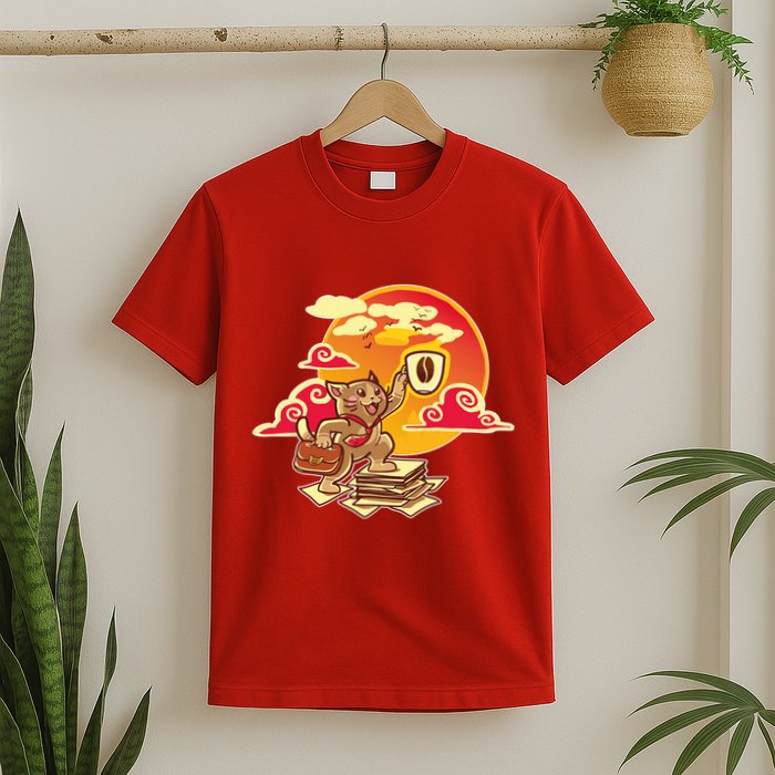 Good Mornign Coffe Cat T-Shirt