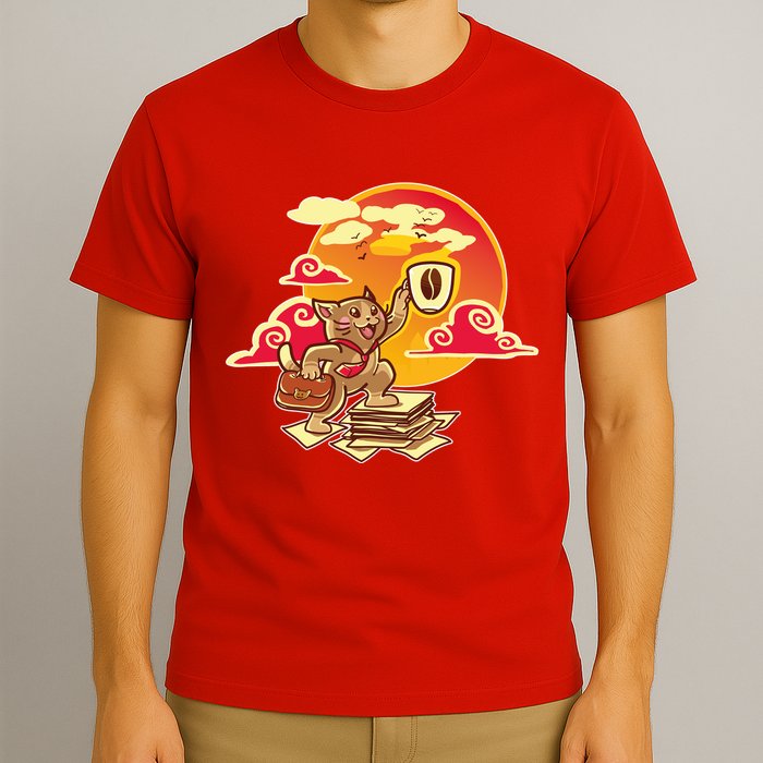Good Mornign Coffe Cat T-Shirt