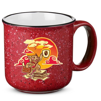 Good Mornign Coffe Cat 15oz Campfire Ceramic Mug