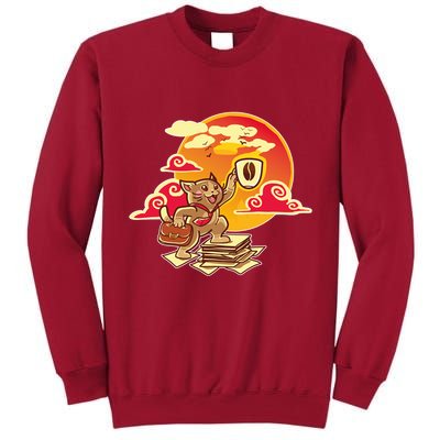 Good Mornign Coffe Cat Tall Sweatshirt