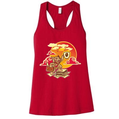 Good Mornign Coffe Cat Womens Tank Top