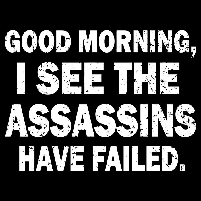 Good Morning Assassins Failed Cropped Pullover Crew